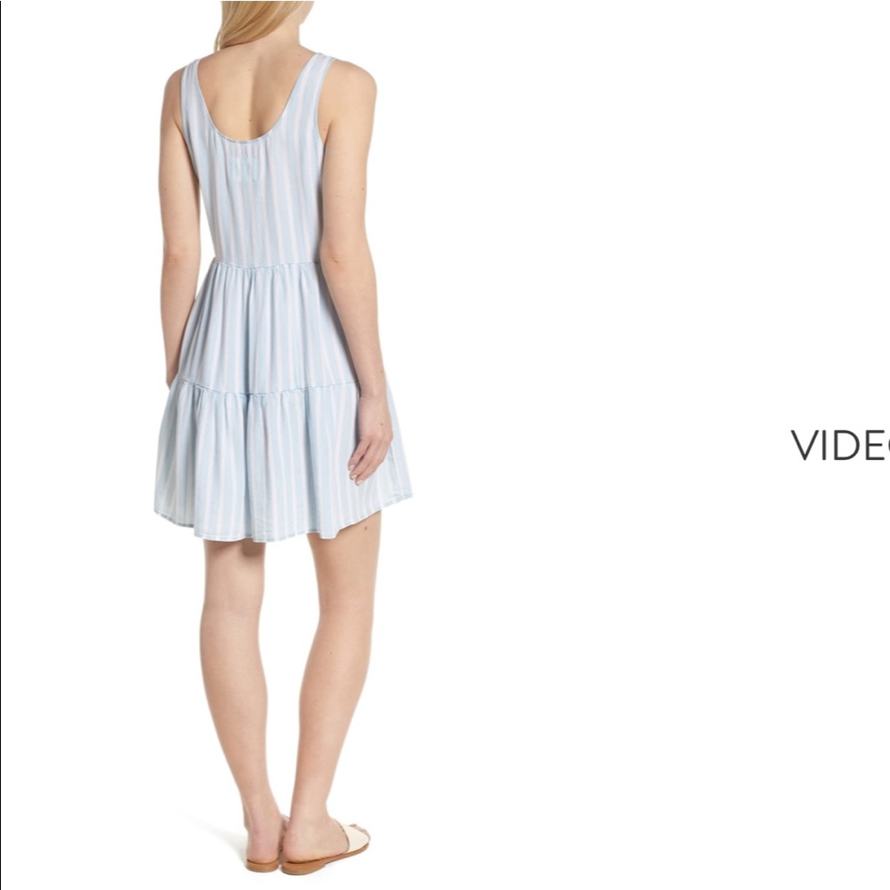 NEW • Rails • Nora Mini Dress Blue Stripe XS / Lg - Picture 2 of 5